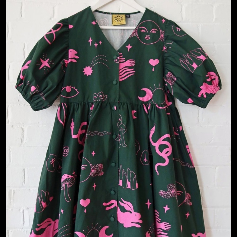 ISO Lazy Oaf Hidden Symbols Dress